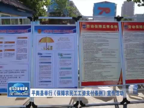 平舆县举行《保障农民工工资支付条例》宣传活动