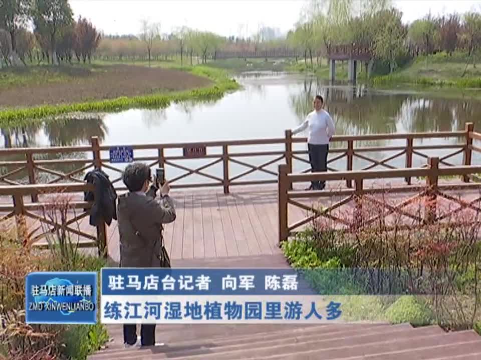 练江河湿地植物园里游人多
