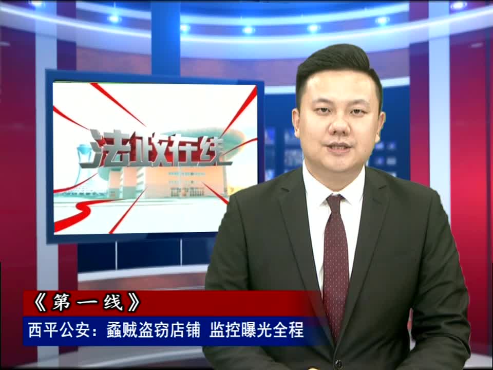 西平公安：蟊贼盗窃店铺 监控曝光全程