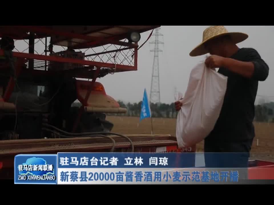 新蔡县20000亩酱香酒用小麦示范基地开播