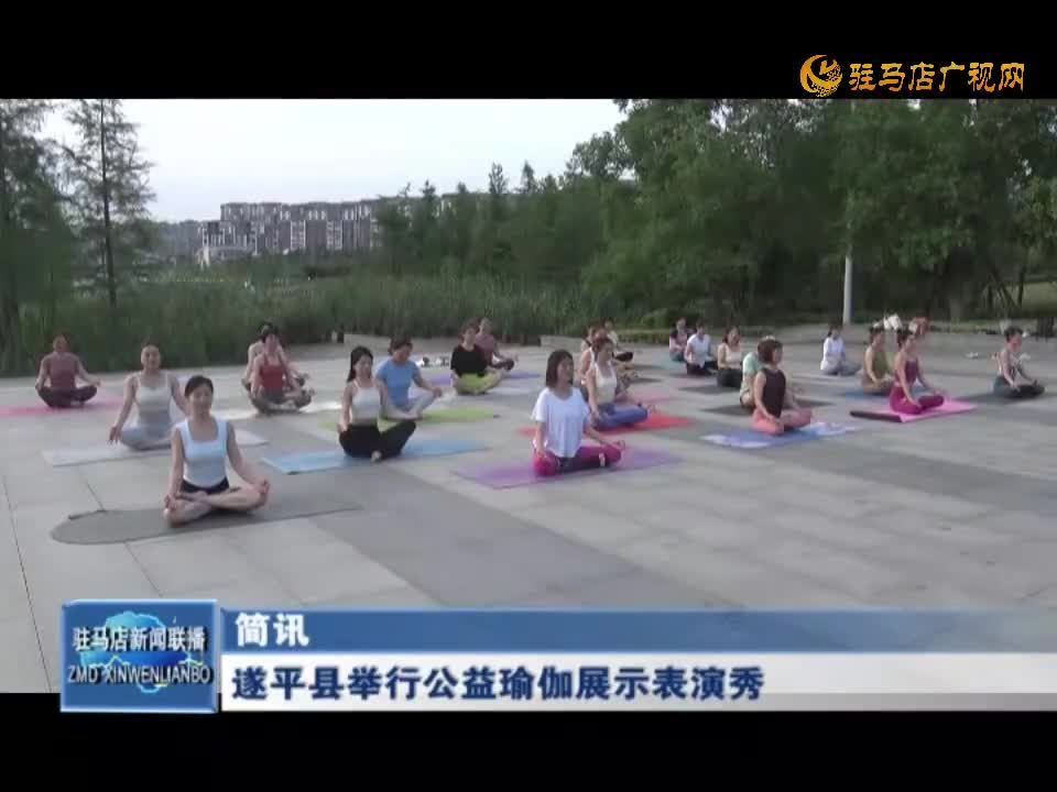 遂平县举行公益瑜伽展示表演秀