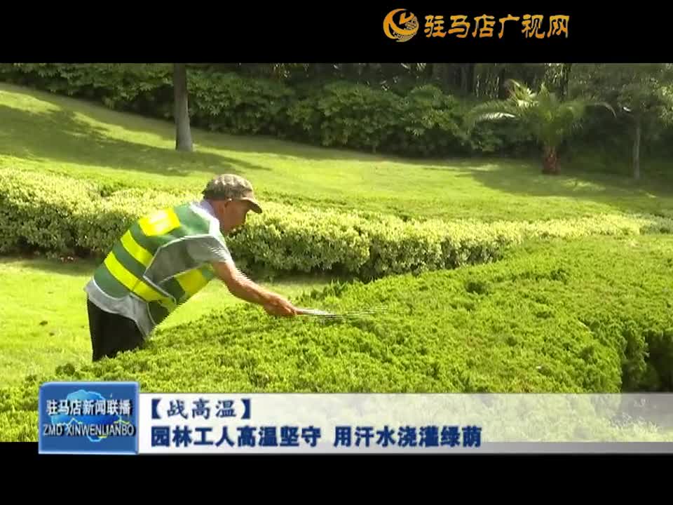 【战高温】园林工人高温坚守 用汗水浇灌绿荫