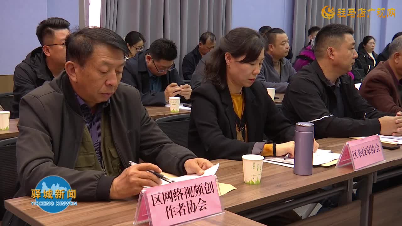 驿城区各文艺家协会新当选主席座谈会召开