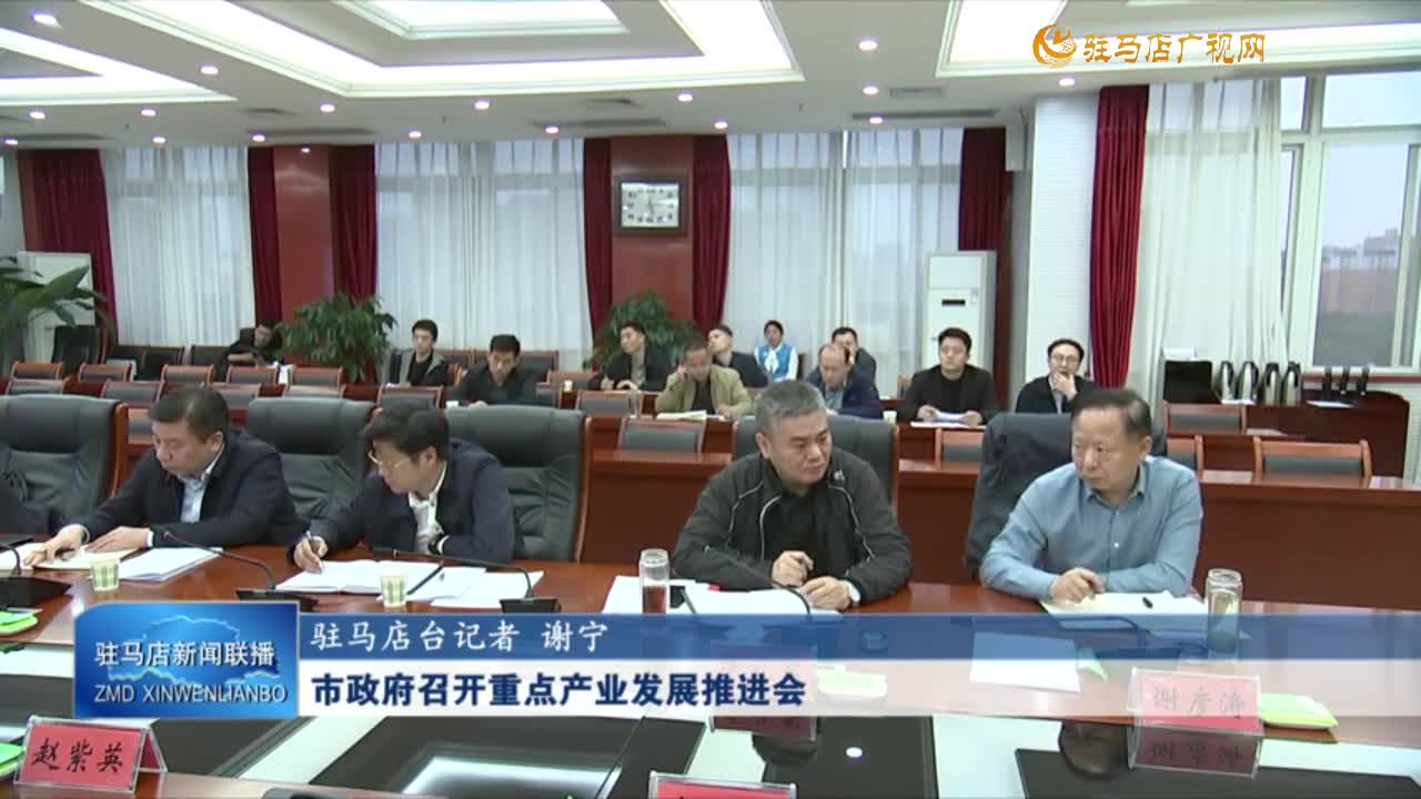 市政府召开重点产业发展推进会