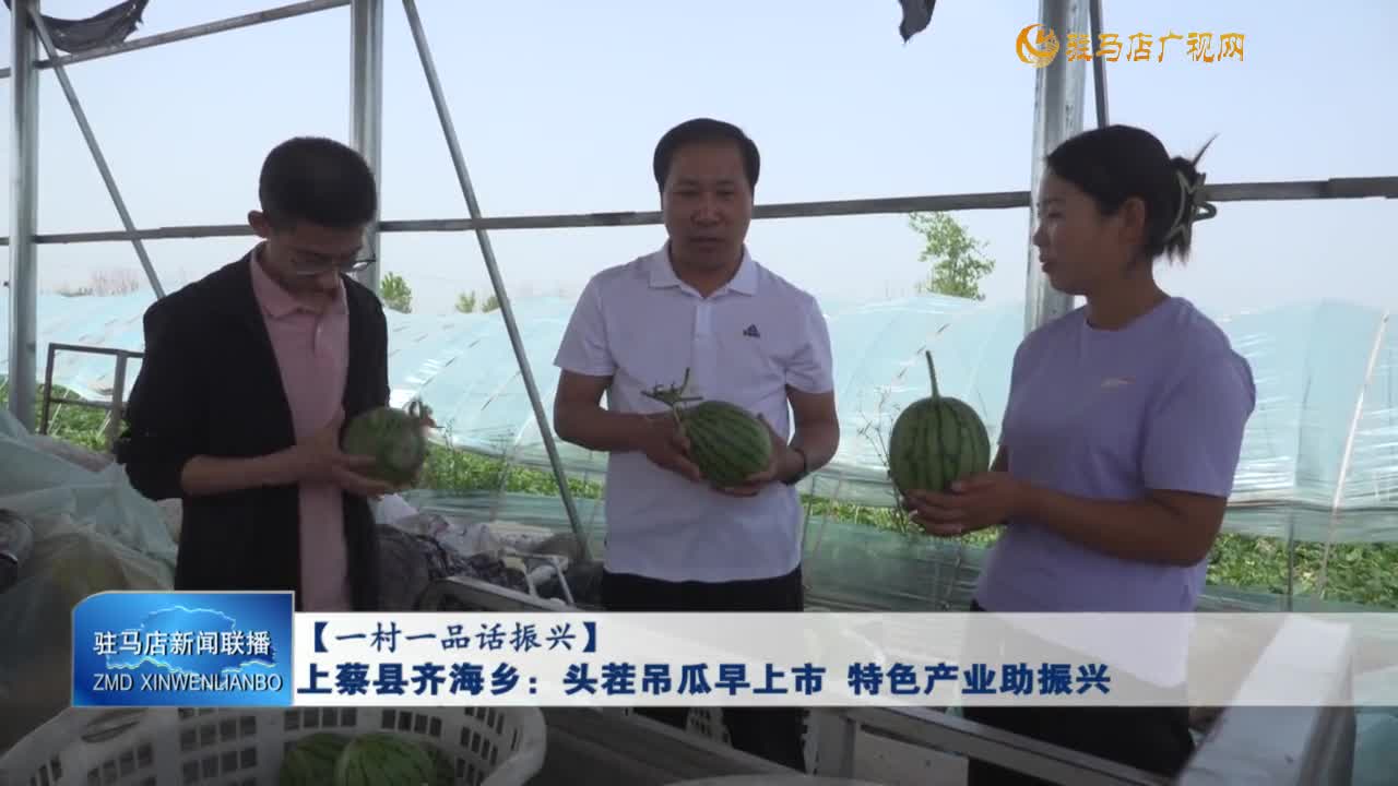 【一村一品话振兴】上蔡县齐海乡：头茬吊瓜早上市 特色产业助振兴