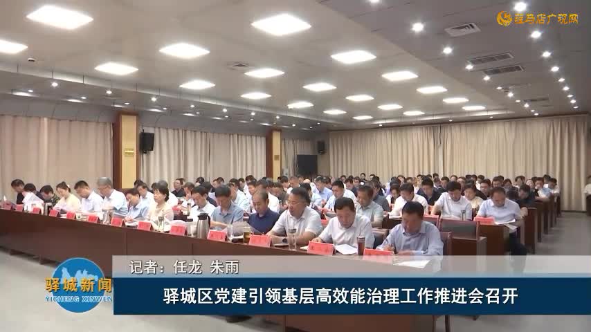 驿城区党建引领基层高效能治理工作推进会召开