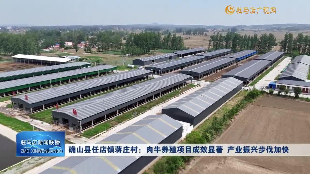 确山县任店镇蒋庄村：肉牛养殖项目成效显著 产业振兴步伐加快