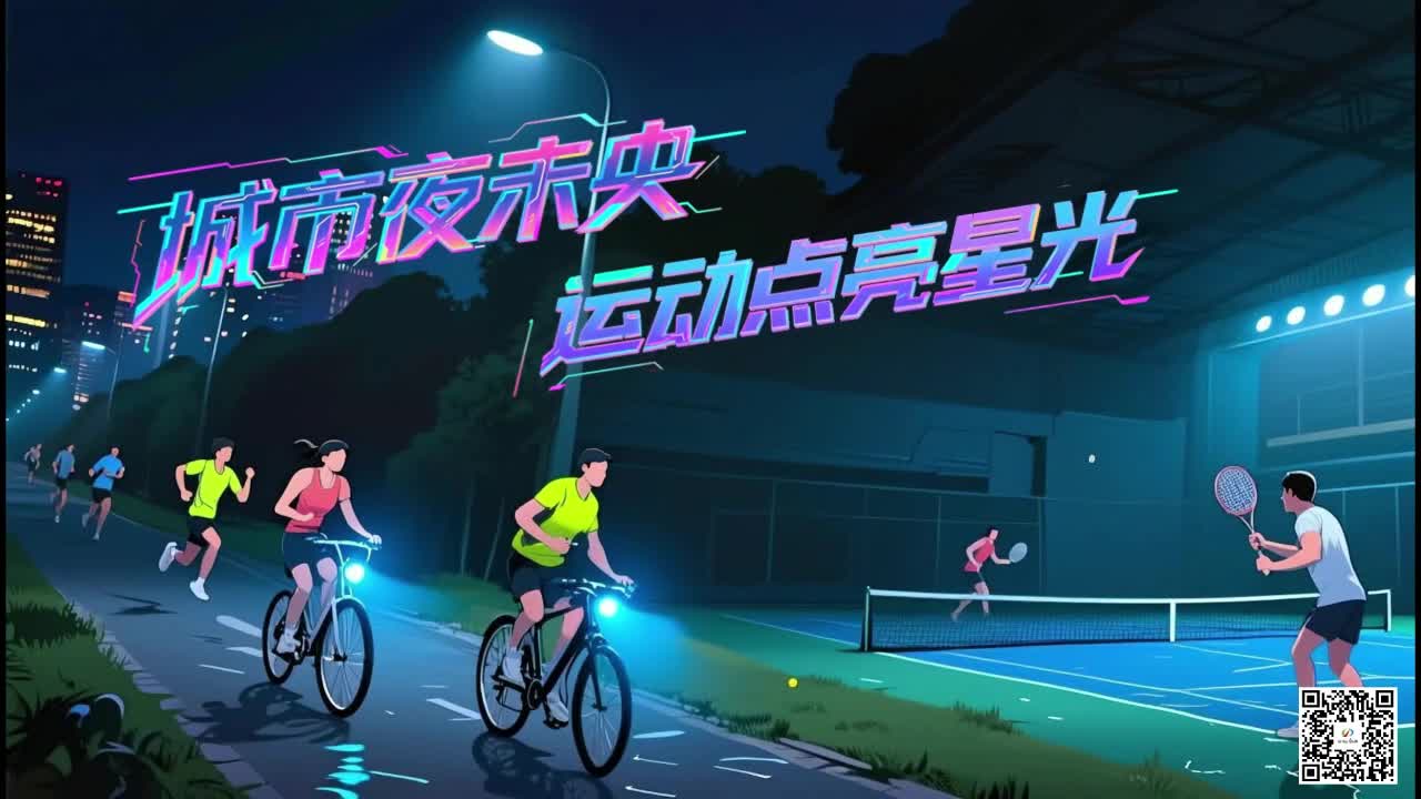 城市夜未央，运动点亮星光