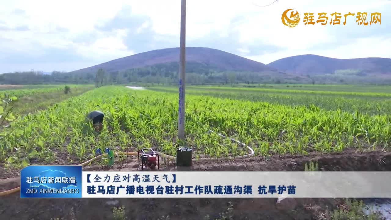 駐馬店廣播電視臺駐村工作隊(duì)疏通溝渠 抗旱保苗