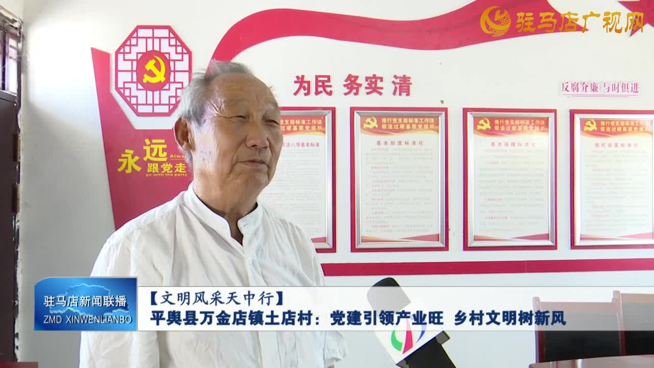 【文明風(fēng)采天中行】平輿縣萬金店鎮(zhèn)土店村：黨建引領(lǐng)產(chǎn)業(yè)旺  鄉(xiāng)村文明樹新風(fēng)