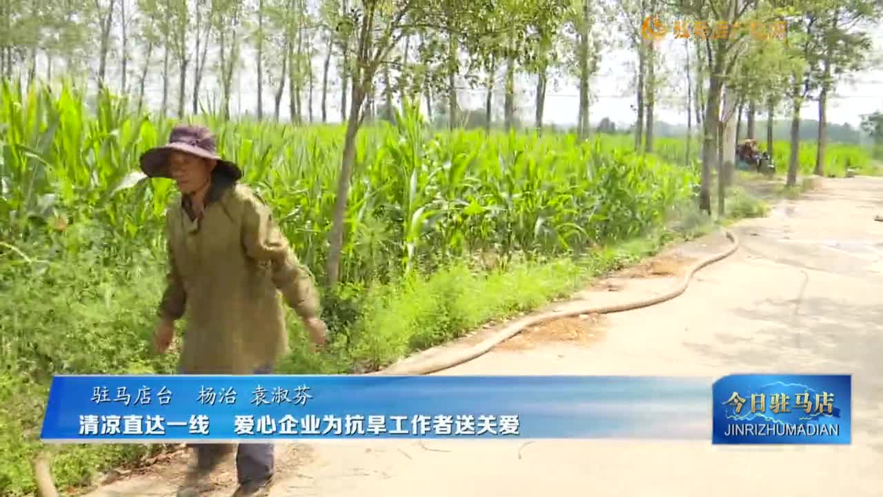 清凉直达一线  爱心企业为抗旱工作者送关爱