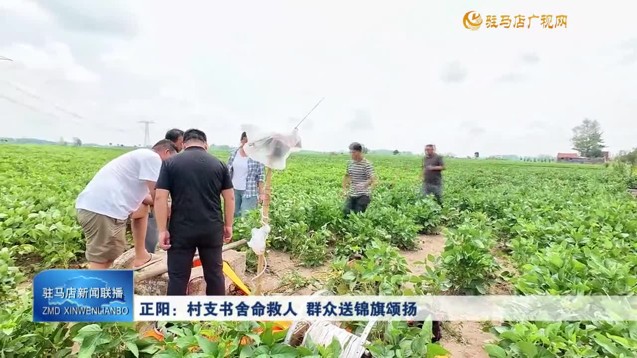 正陽：村支書舍命救人 群眾送錦旗頌揚