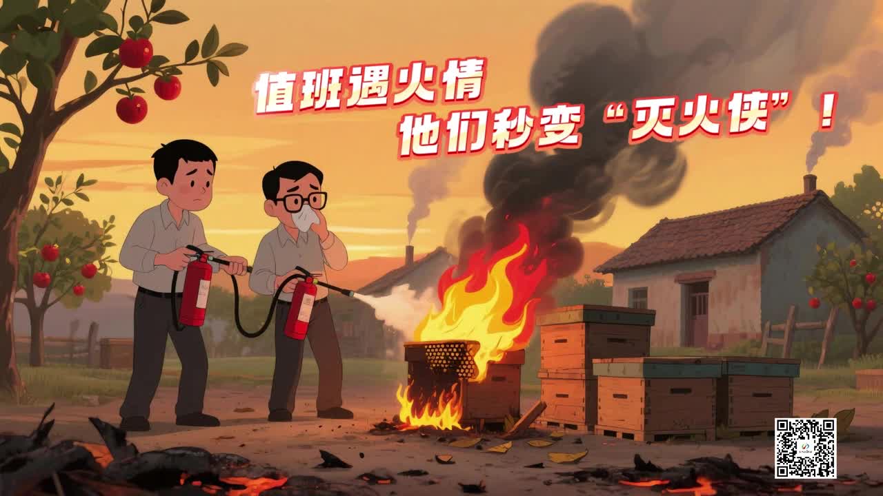 值班遇火情，他们秒变“灭火侠”！