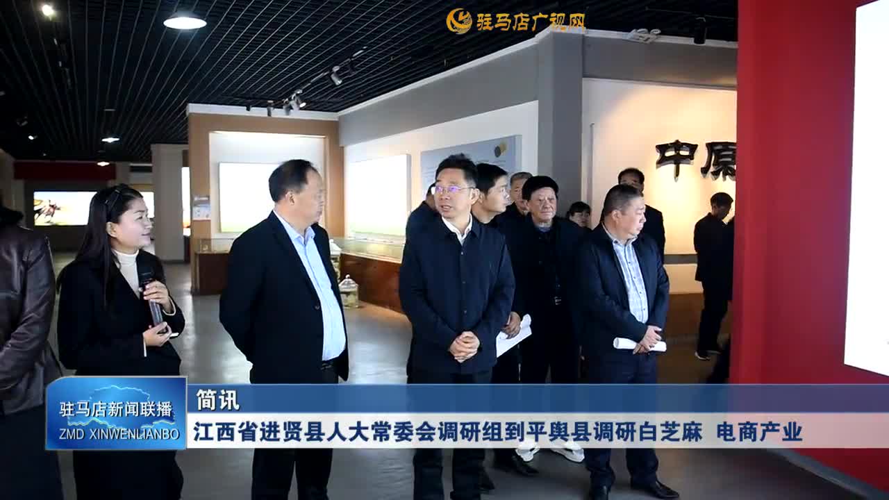 江西省進賢縣人大常委會調研組到平輿縣調研白芝麻 電商產業