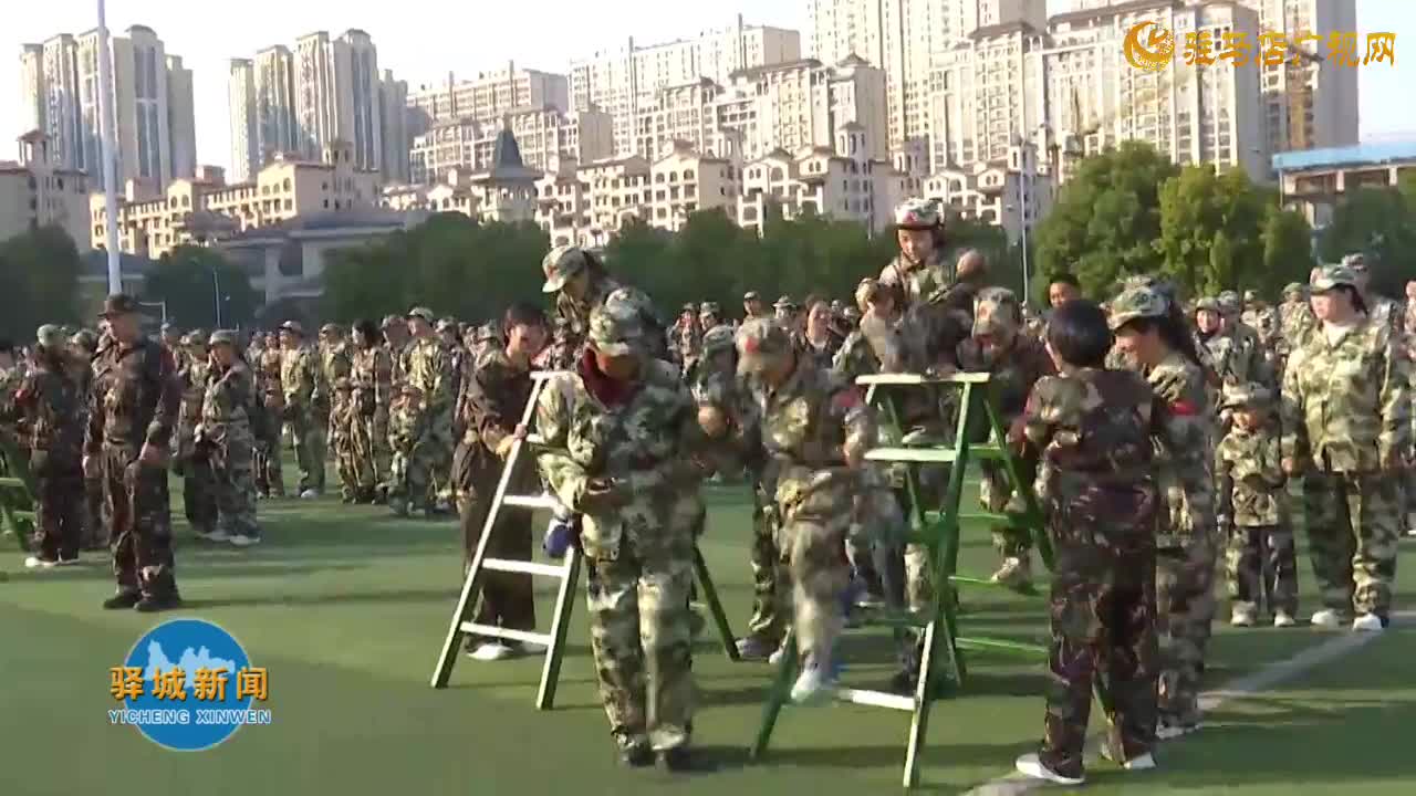 驻马店市慧层教育集团举办亲子国防教育主题运动会