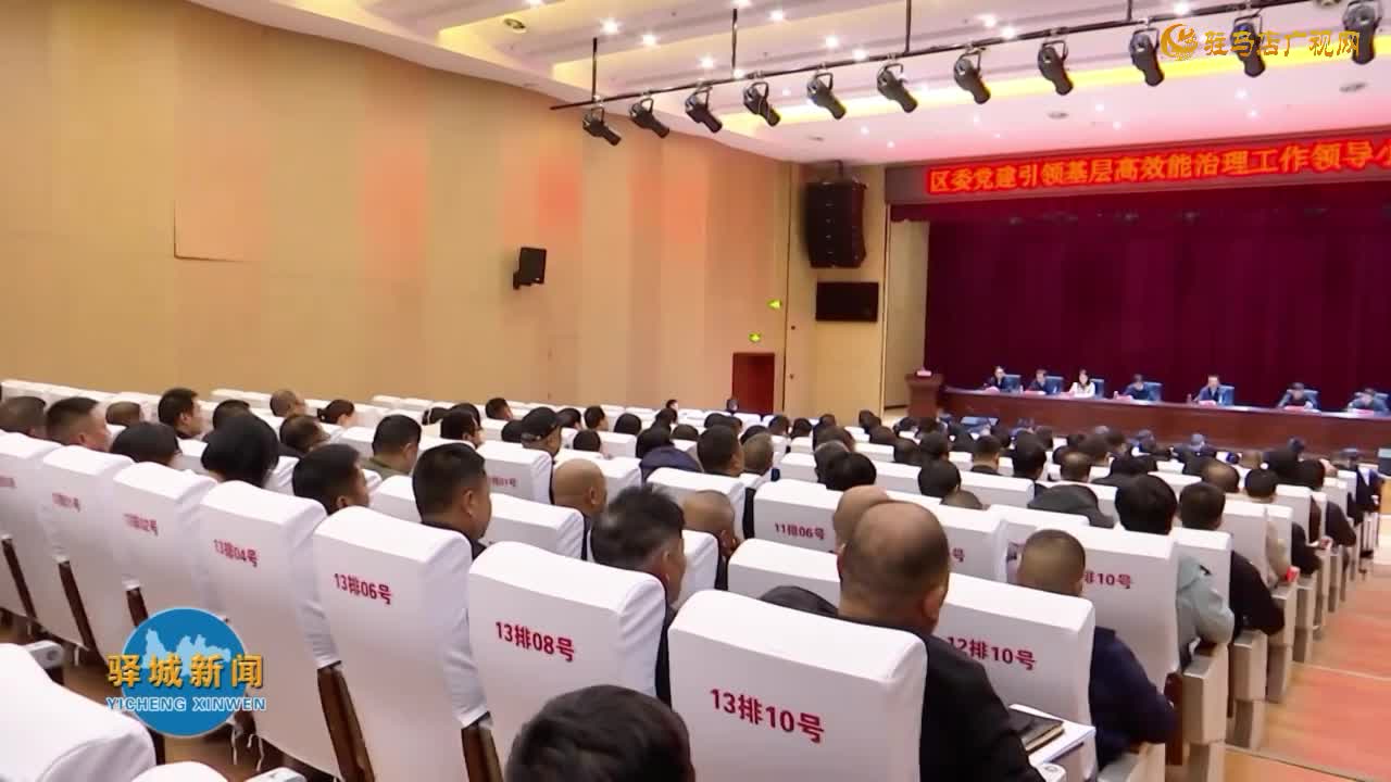 驿城区委党建引领基层高效能治理工作领导小组扩大会议召开