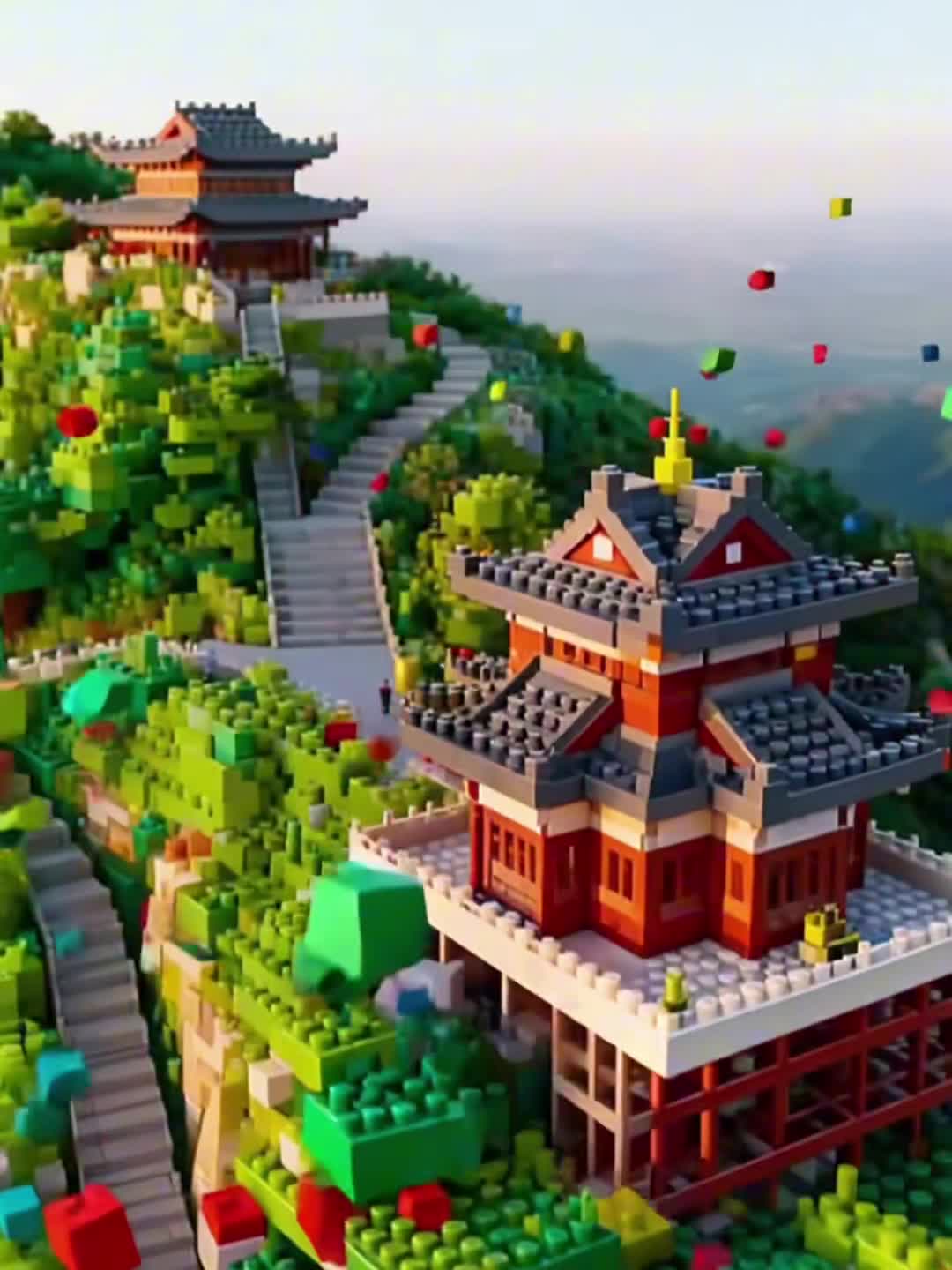 重生之我在积木世界里逛驻马店...#AI #万物可积木