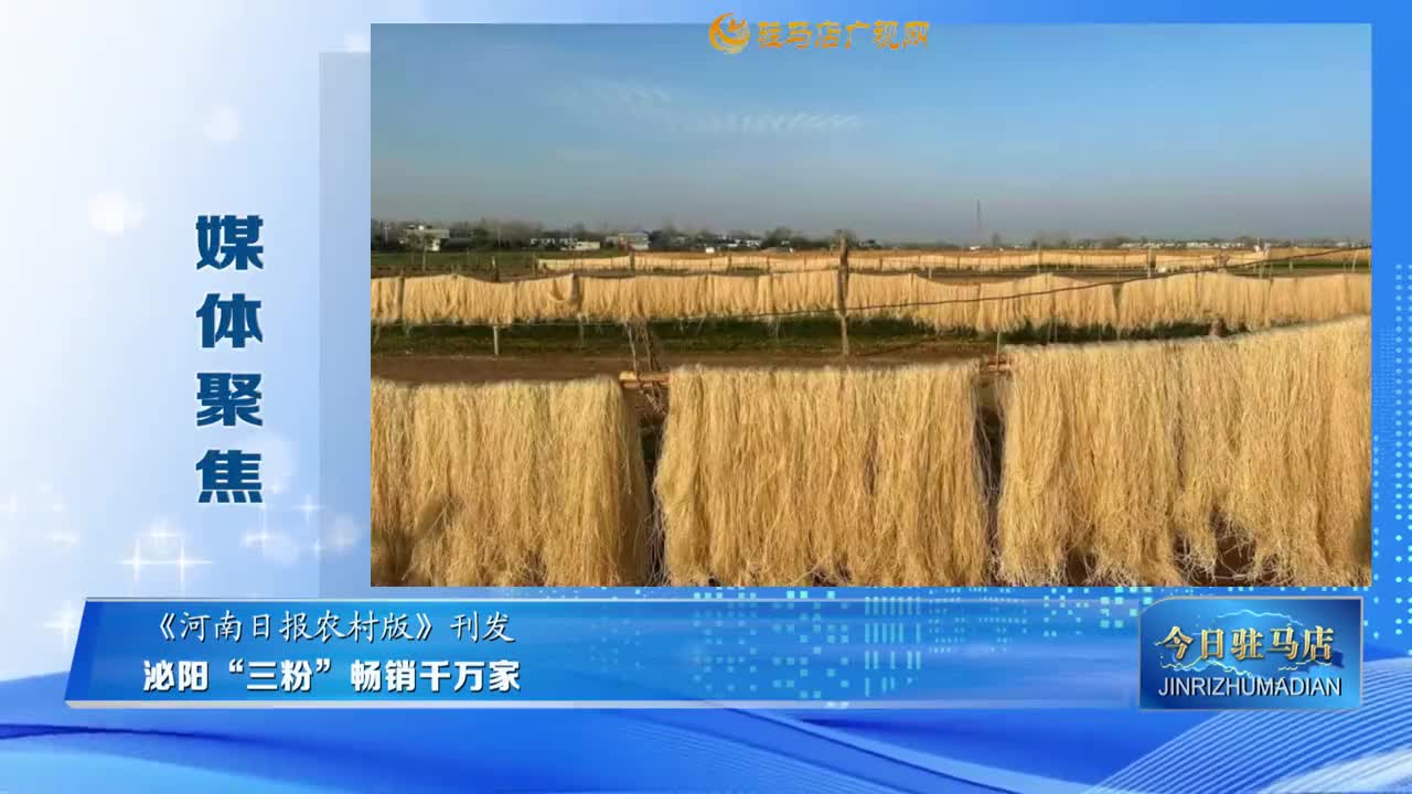 【媒體聚焦】泌陽“三粉”暢銷千萬家......