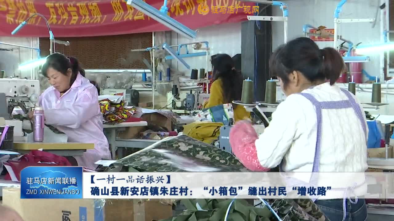 【一村一品话振兴】确山县新安店镇朱庄村：“小箱包”缝出村民“增收路”