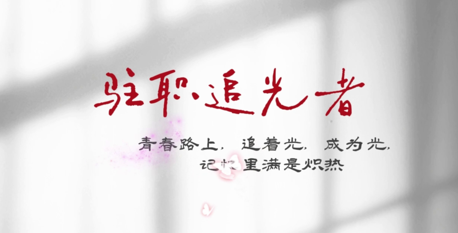 青春路上 ，追着光 、成为光，记忆里满是炽热