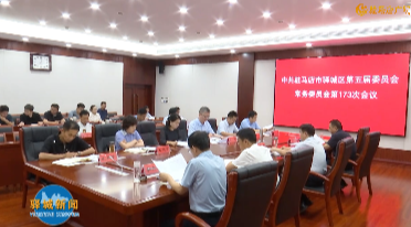 驿城区区委常委会召开会议