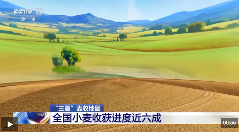 全国小麦收获进度近六成